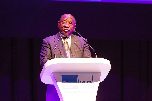 President Cyril Ramaphosa photo by ITU Pictures