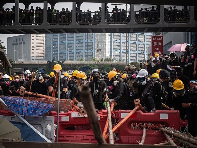Anti-government protesters August 2019
