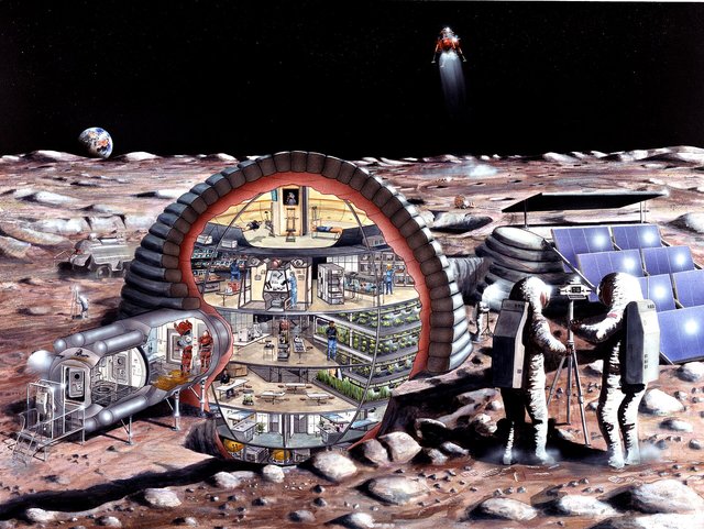 Artist's impression of inflatable habitat (Pic by NASA)