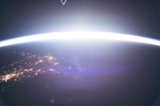 Earth from the International Space Station. (Photo by Earth Science and Remote Sensing Unit)