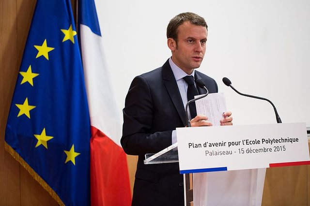 Emmanuel Macron and EU unhappy with US actions Photo by Jeremy Barande