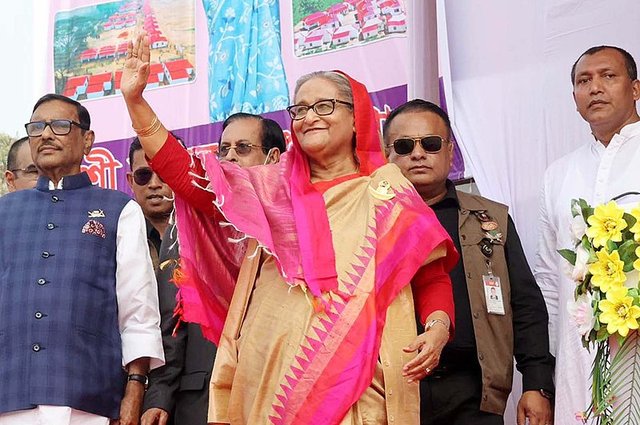 Sheikh Hasina, former prime minister of Bangladesh. photo by Delwarhossain