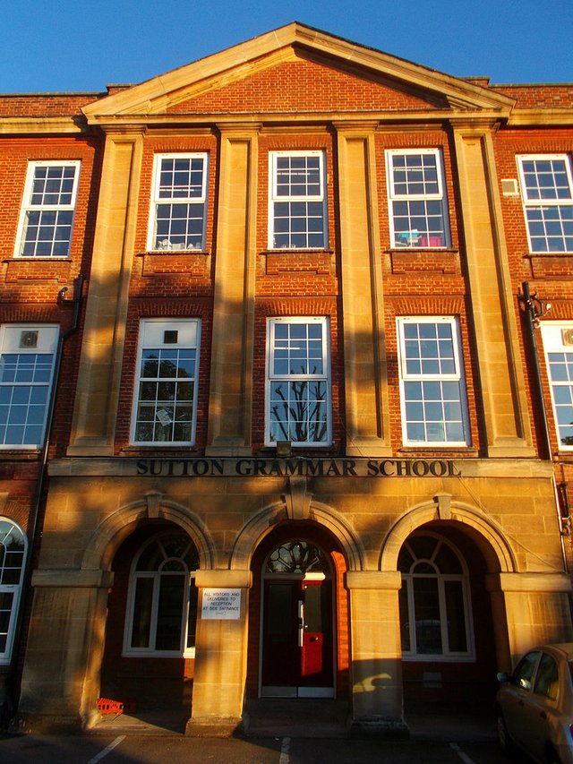 Sutton Grammar School, one of five remaining grammar schools in the London Borough of Sutton.